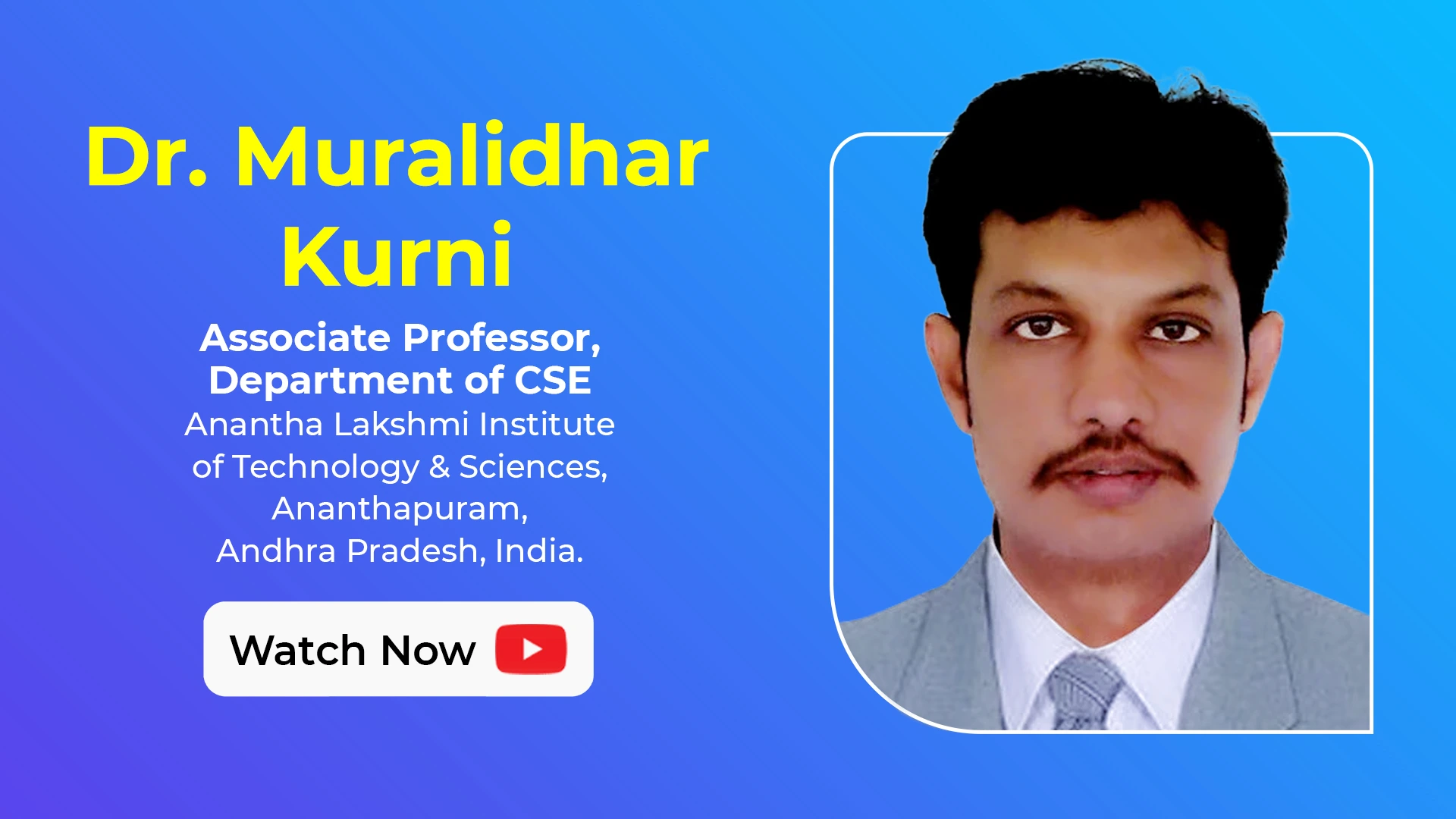 LEAP 2025 Nominee - Dr. Muralidhar Kurni